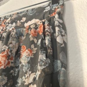 High Rise Soft Floral BCBG Pants